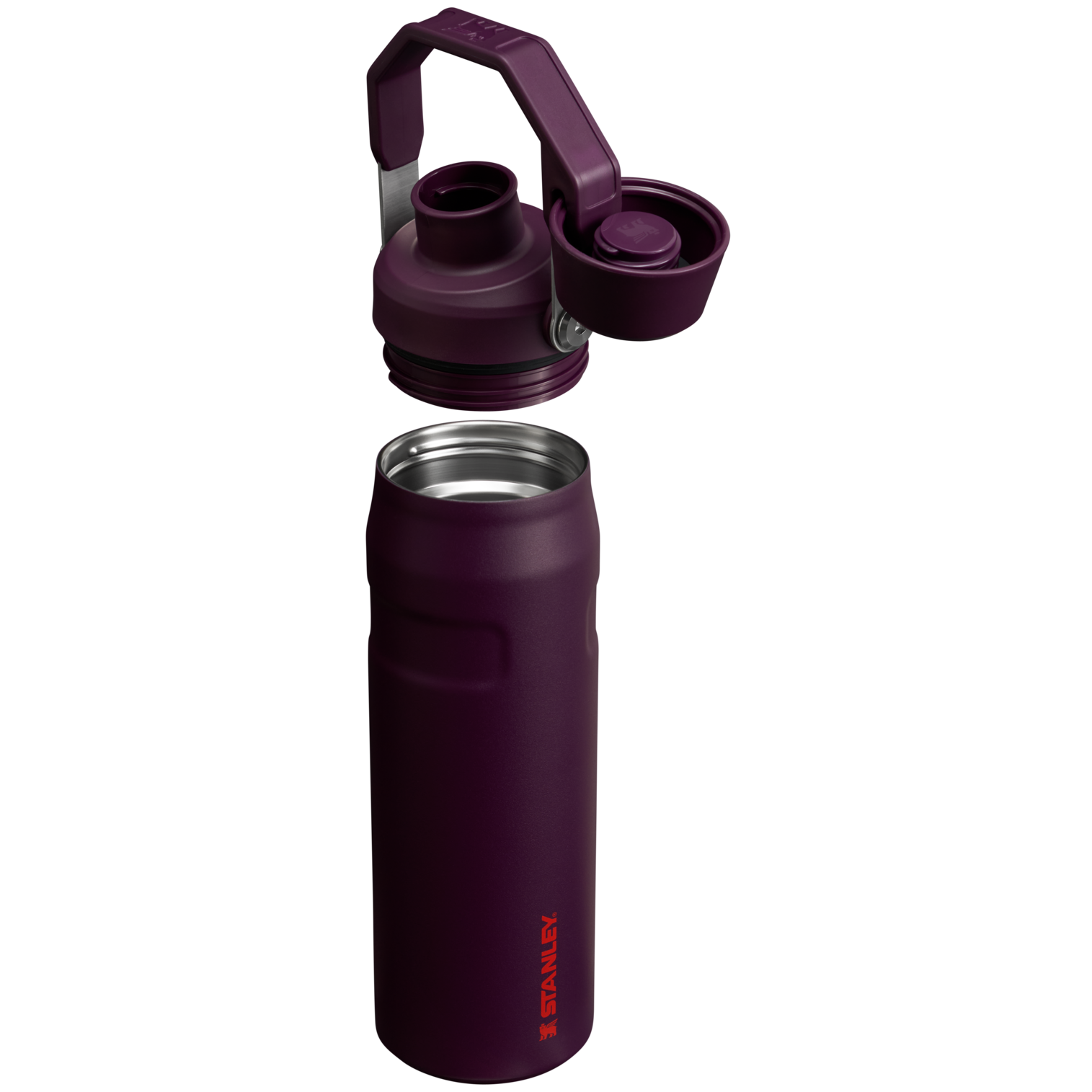 Stanley IceFlow Water Bottle with Fast Flow Lid 24 OZ In Plum Purple
