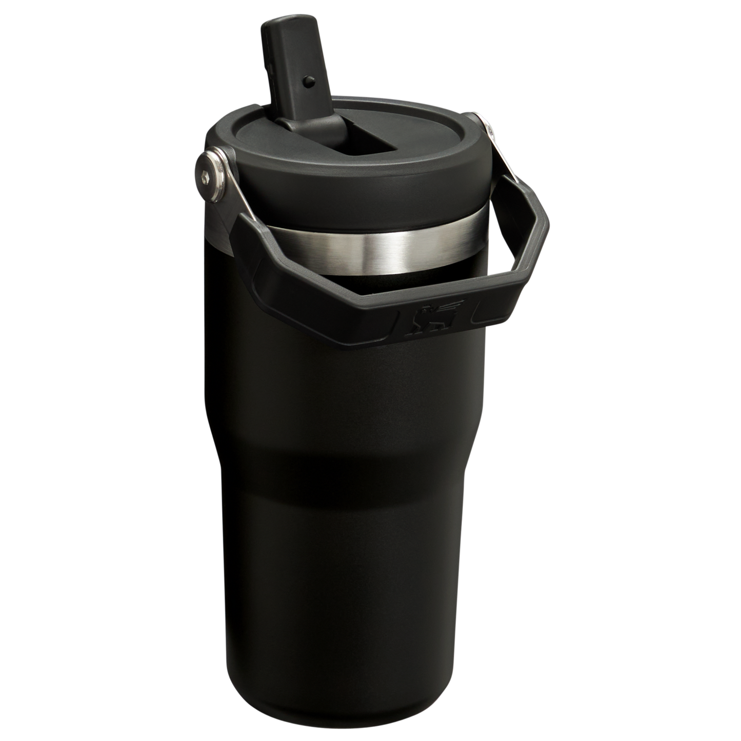 Stanley The IceFlow FlipStraw Tumbler Water Bottle 20 OZ In Black