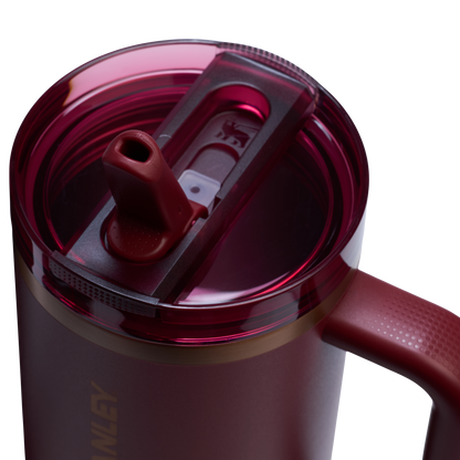 The Stanley Quencher ProTour Flip Straw Insluated Tumbler 40 Oz in Gilded Pomegranate