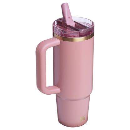 The Stanley Quencher ProTour Flip Straw Insluated Tumbler 30 Oz in Antique Pink