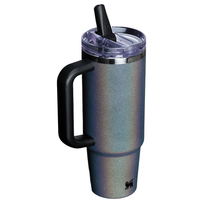 The Stanley Quencher ProTour Flip Straw Insulated Tumbler 30 Oz in Midnight Glitz Black
