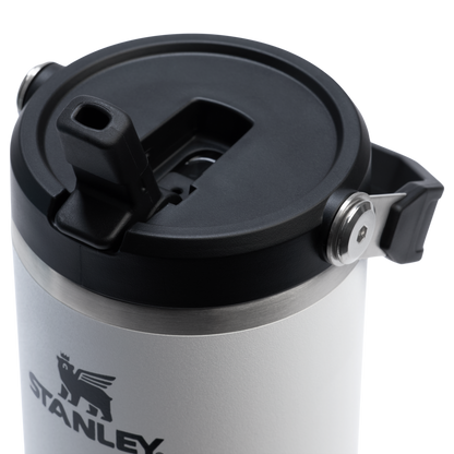 Stanley 30 OZ Ice Flow Flip Straw Insulated Tumbler In Frost White