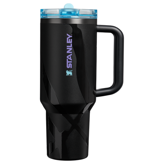 Stanley Caitlin Clark Collab 40 OZ Quencher ProTour Flip Straw Tumbler In Black