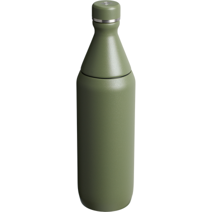 Stanley All Day Slim Water Bottle 20 OZ In Dried Pine Green
