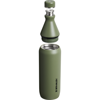 Stanley All Day Slim Water Bottle 20 OZ In Dried Pine Green