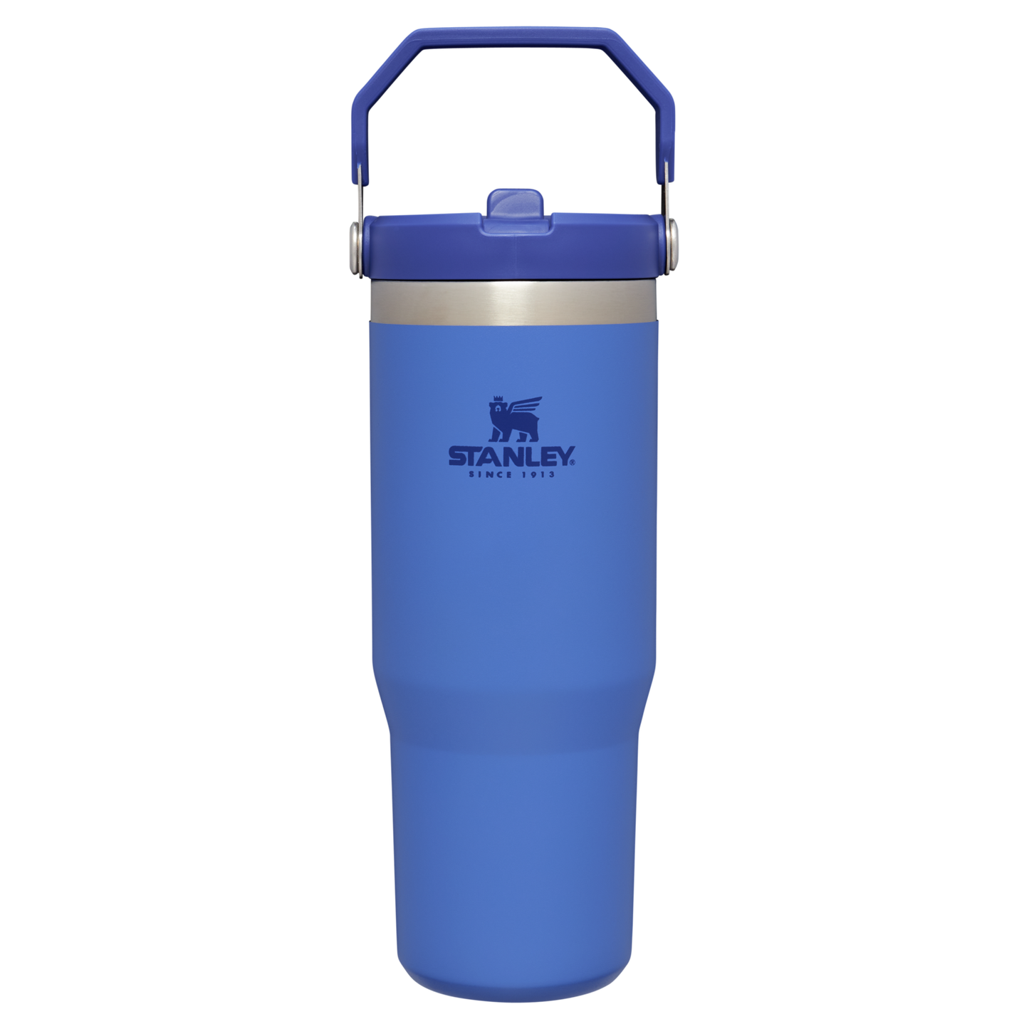 Stanley 30 oz IceFlow Flip Straw Water Bottle In Iris Blue