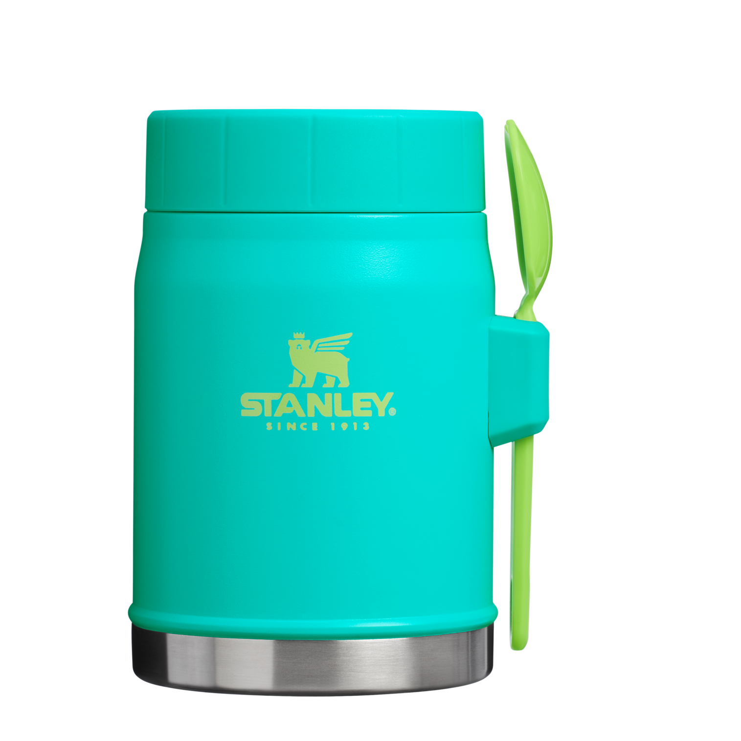 Stanley Heritage Vacuum Food Jar With Spork 14OZ In Tropical Teal