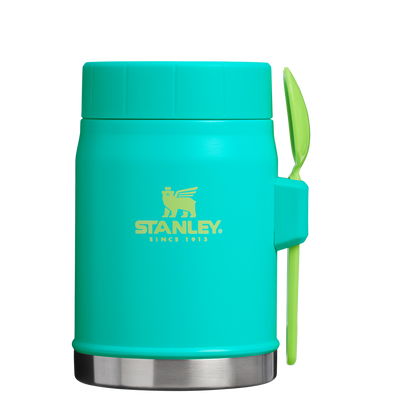 Stanley Heritage Vacuum Food Jar With Spork 14OZ In Tropical Teal