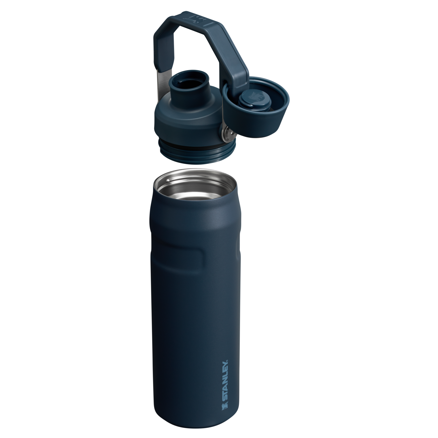 Stanley IceFlow Water Bottle with Fast Flow Lid 24 OZ In Navy Blue