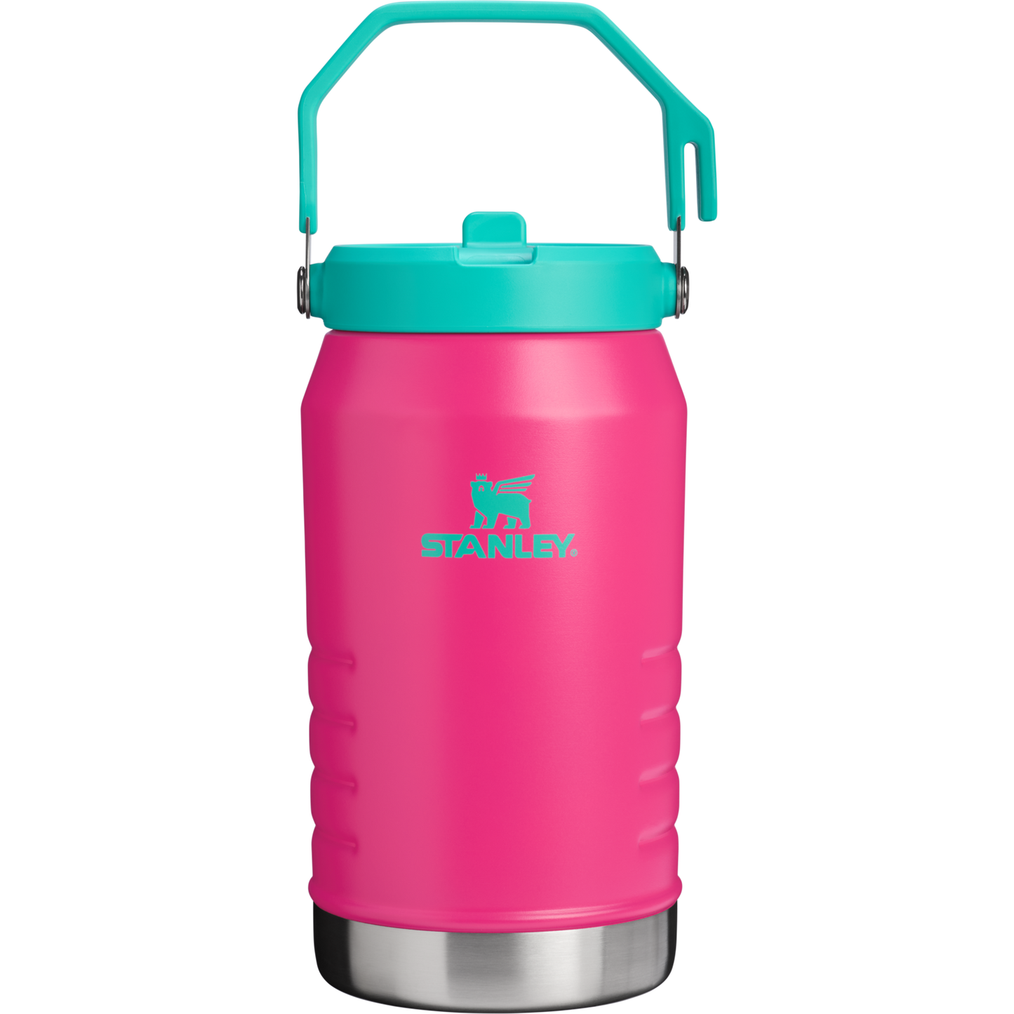 IceFlow Flip Straw Water Jug 64OZ In Passion Pink