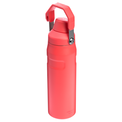 Stanley 24 OZ IceFlow Aerolight Stainless SteelWater Bottle In Hot Coral Red