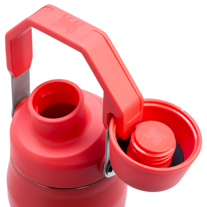Stanley 24 OZ IceFlow Aerolight Stainless SteelWater Bottle In Hot Coral Red