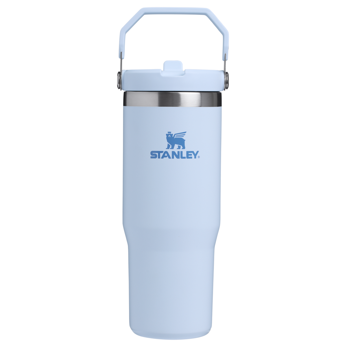 Stanley The IceFlow FlipStraw Water Bottle 30OZ in Glacier Blue