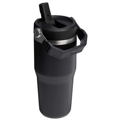 Stanley 14 OZ Ice Flow Flip Straw Insulated Tumbler In Black