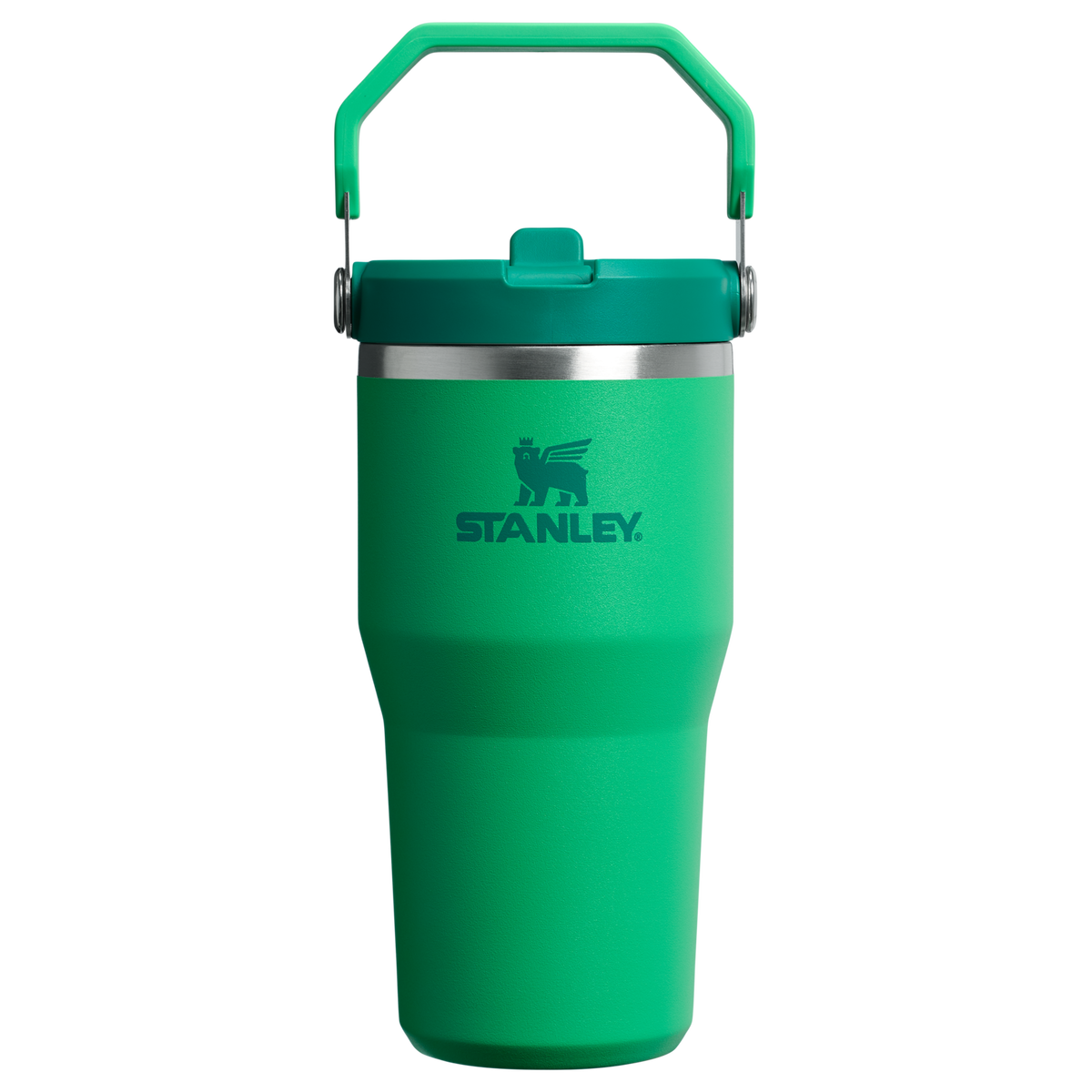Stanley 20 OZ IceFlow Flip Straw Insulated Tumbler In Meadow Green