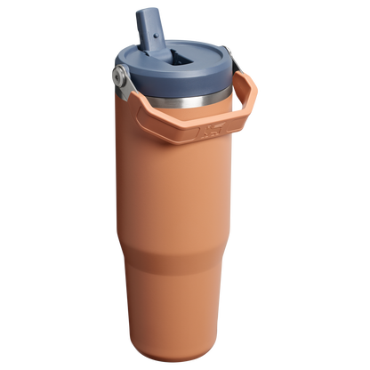 Stanley 30 OZ Ice Flow Flip Straw Insulated Tumbler In Toast Tan