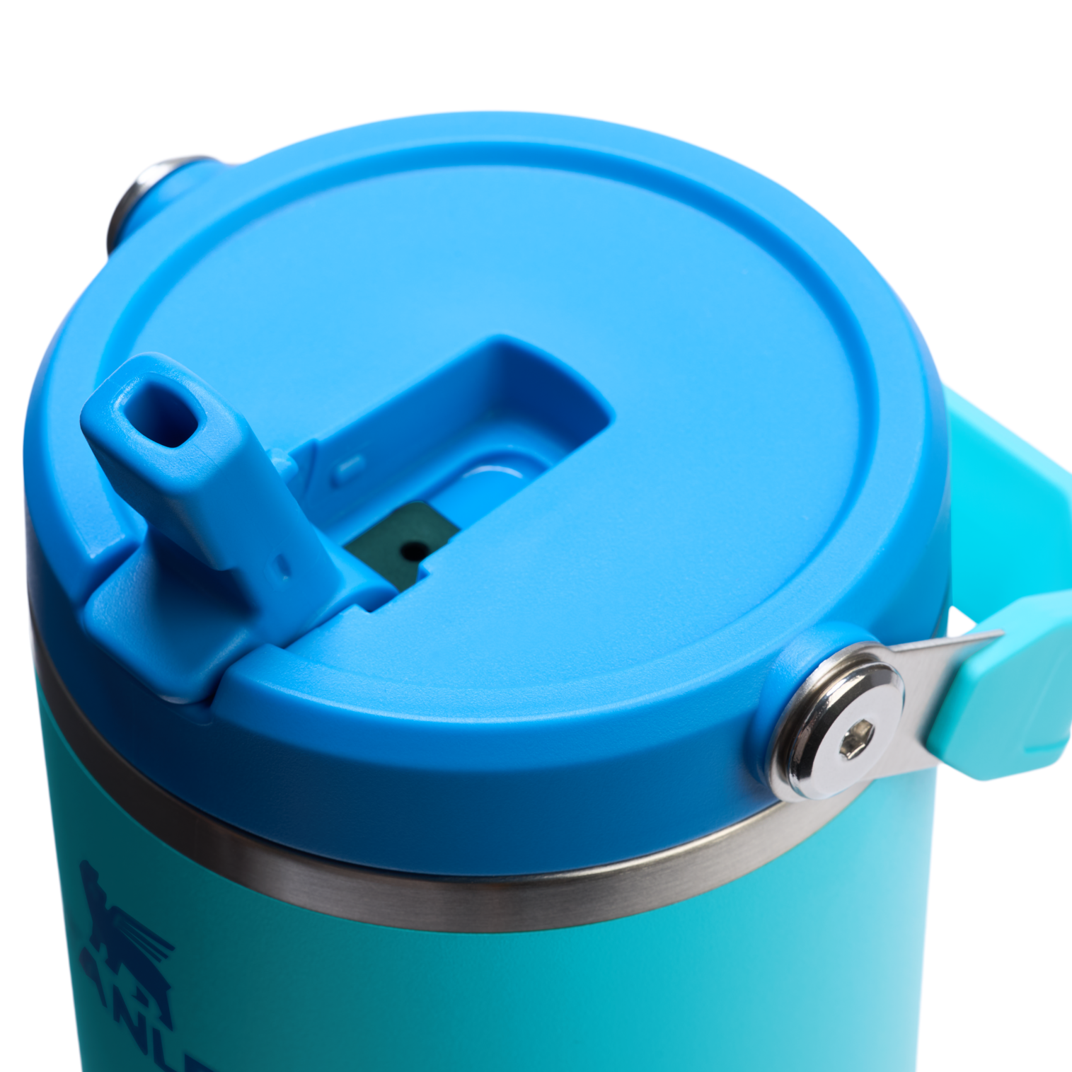 Stanley 40 OZ Ice Flow Flip Straw Insulated Tumbler In Splash Blue