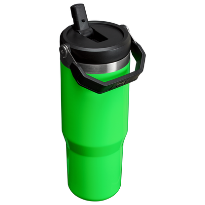 Stanley IceFlow Flip Straw Tumbler Water Bottle In 30 OZ In Neon Green