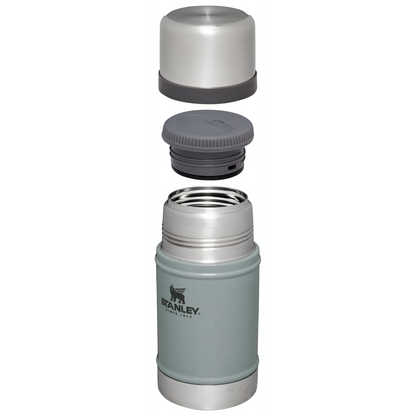 The Stanley Legendary Classic Insulated Food Jar 24OZ In Hammertone Silver