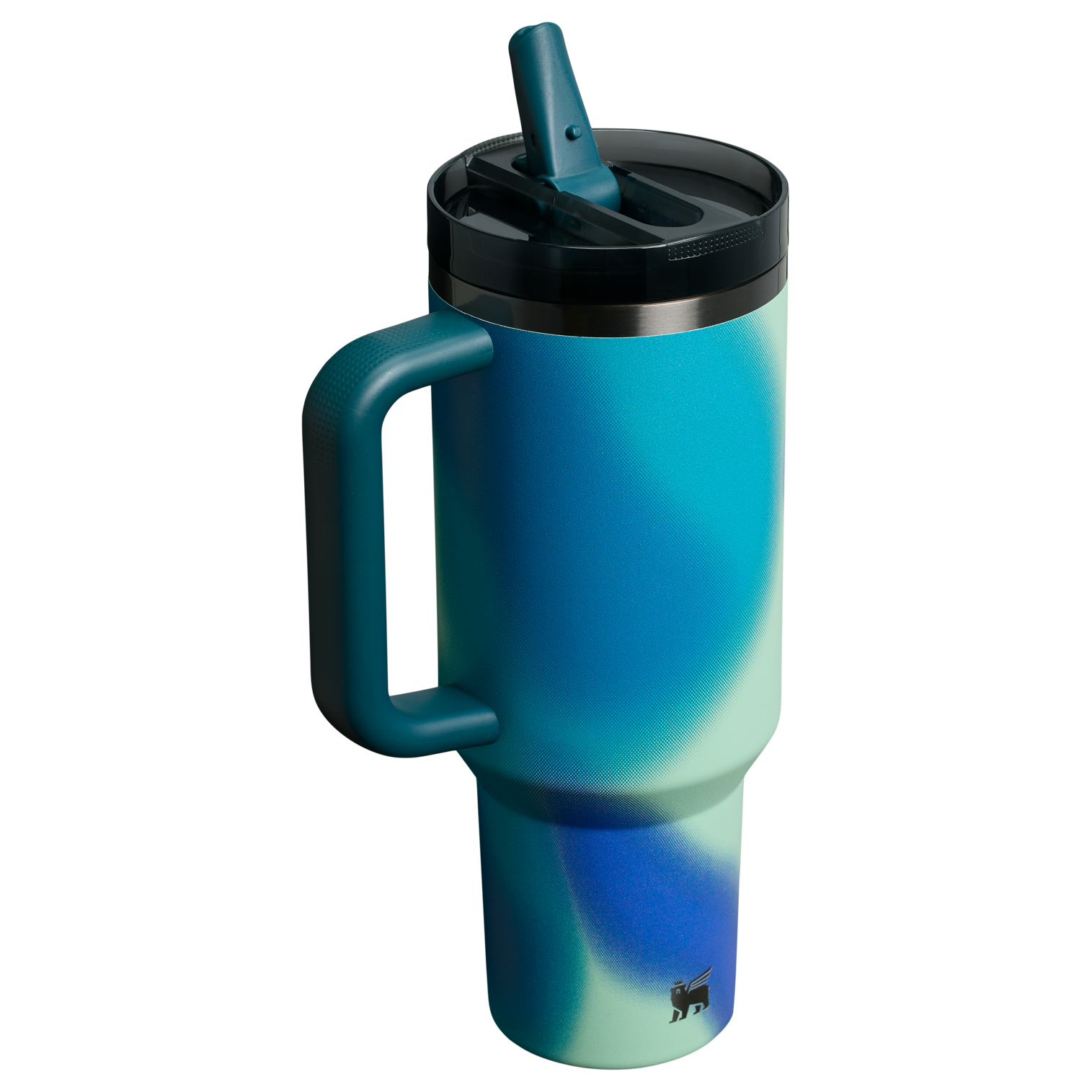 Stanley 40 OZ New Frequency ProTour Flip Straw Insulated Tumbler Cup In Coastal Teal Motion Blue
