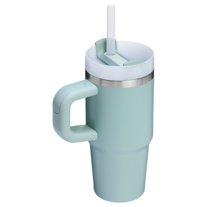 Stanley Quencher H2.O FlowState Tumbler Cup 14OZ In Seafoam Blue