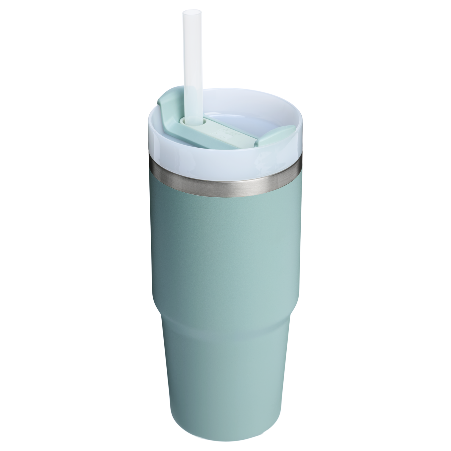 Stanley 20 OZ Quencher Insulated Tumbler With Straw In Seafoam Green