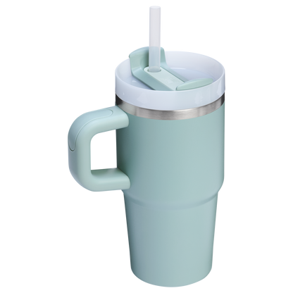 Stanley 20 OZ FlowState Tumbler With Straw And Handle In Seafoam