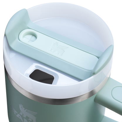 Stanley 20 OZ FlowState Tumbler With Straw And Handle In Seafoam
