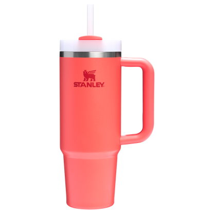 Stanley Quencher H2.0 Flowstate™ Tumbler 30 Oz Cup In Hot Coral Red
