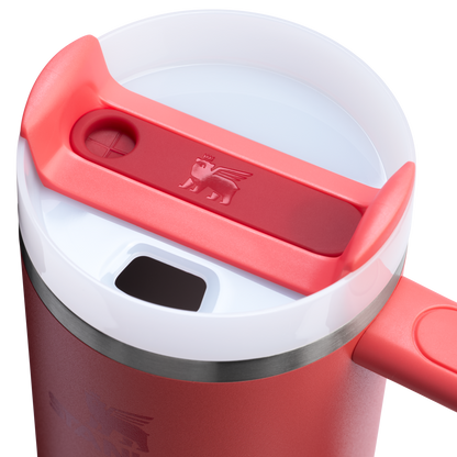 Stanley 30 oz Quencher FlowState Tumbler In Hot Coral Red