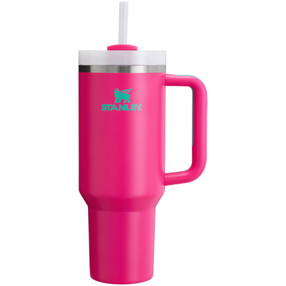 Stanley Quencher H2.O FlowState Insulated Tumbler 40OZ Cup In Passion Pink