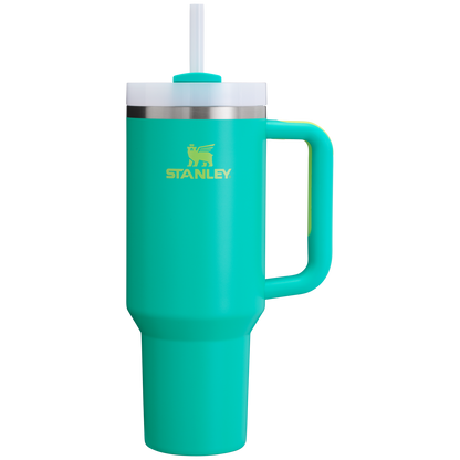 The Stanley Quencher H2.O FlowState Tumbler 40OZ Cup In Tropical Teal