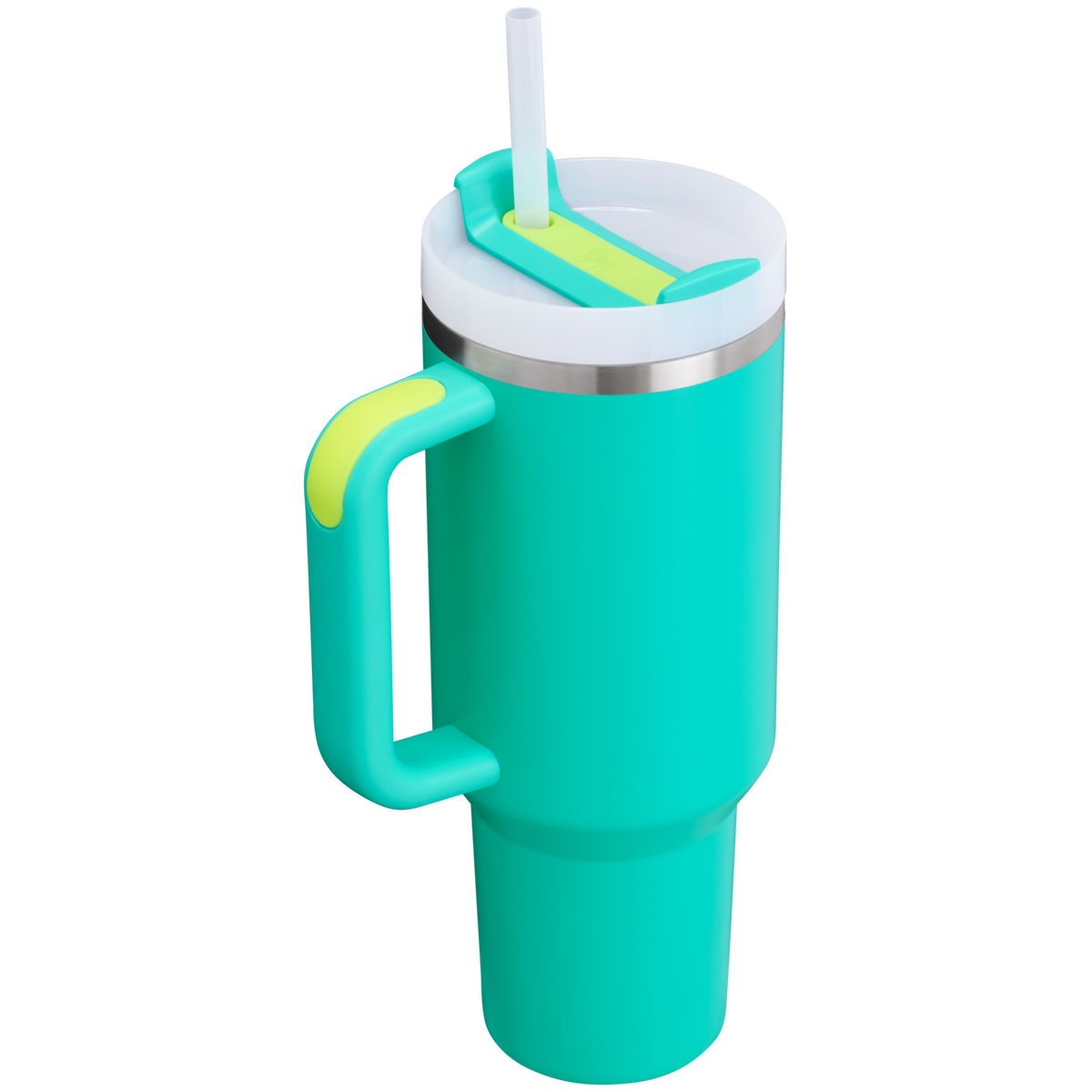 Stanley Quencher H2.O FlowState Insulated Tumbler 40OZ Cup In Tropical Teal