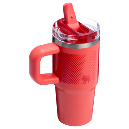 Stanley 14 OZ ProTour Flip Straw Tumbler Cup In Hot Coral Red