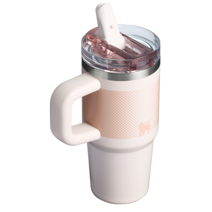 The Stanley Quencher ProTour Flip Straw Tumbler 14 OZ in Rose Quartz Fade