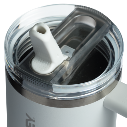 The Stanley Quencher ProTour Flip Straw Tumbler 30 OZ in Frost White