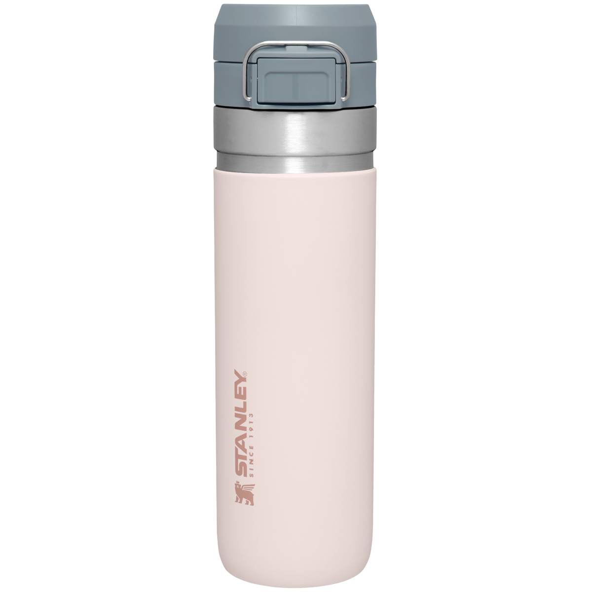 Stanley 24 OZ Quick Flip GO Water Bottle In Rose Quartz Pink
