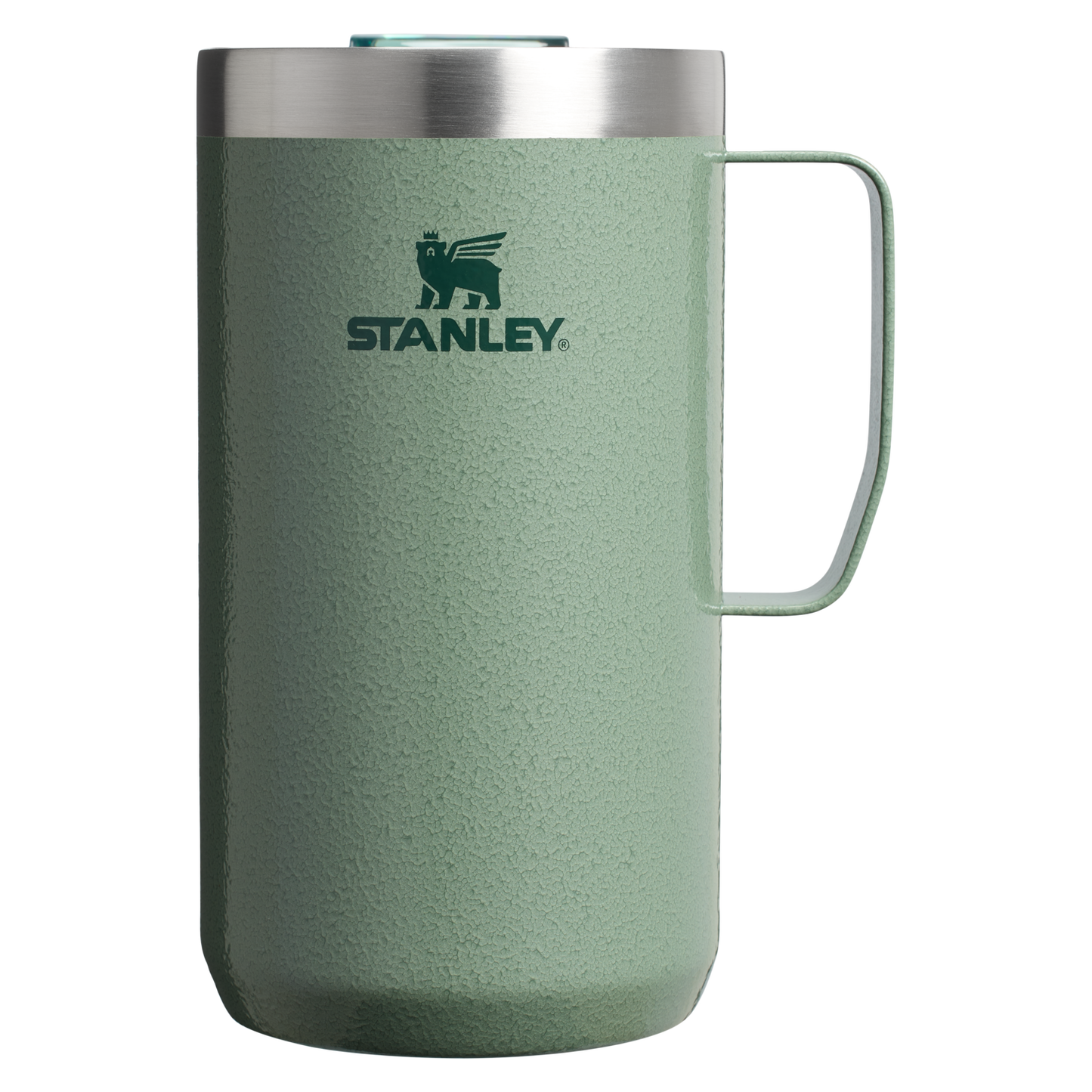 Stanley 24 OZ Stay Hot Camp Mug In Hammertone Green