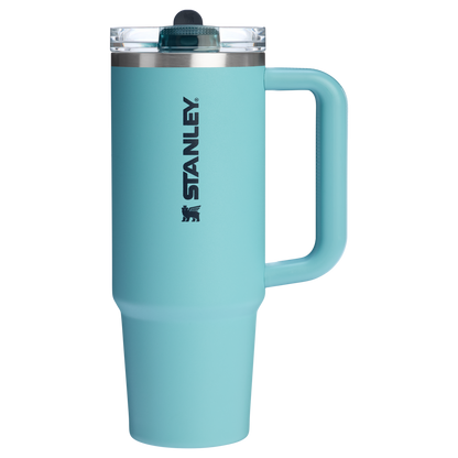 Stanley 30 OZ Quencher Flip Straw Tumbler With In Agave Blue