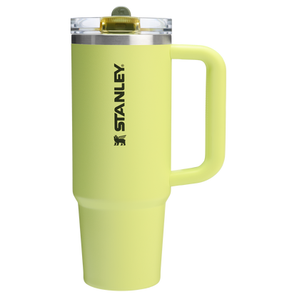 Stanley 30 OZ Quencher Flip Straw Tumbler With In Prickly Pear Green