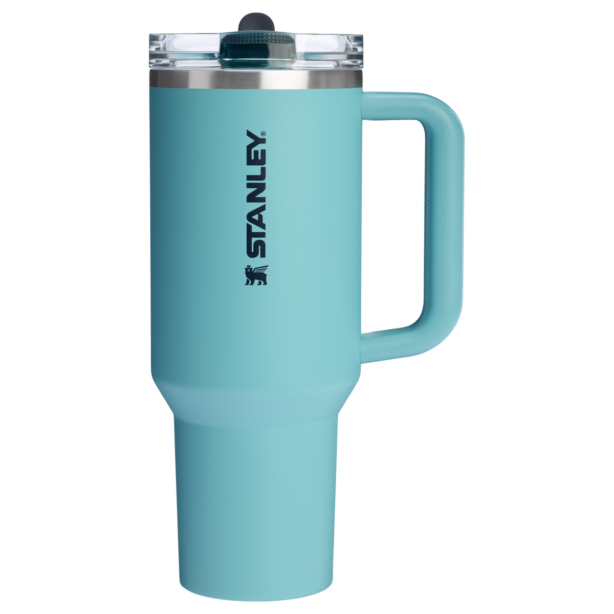 Stanley 40 OZ Quencher Flip Straw Tumbler With In Agave Blue