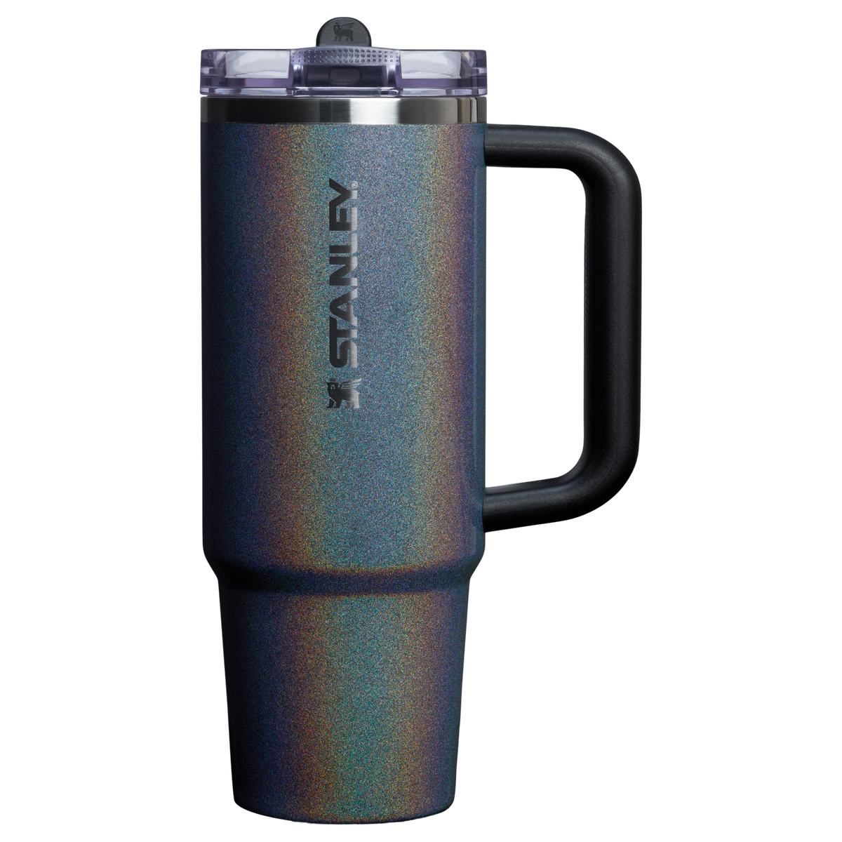 The Stanley Quencher ProTour Flip Straw Insulated Tumbler 30 OZ Cup In Midnight Glitz