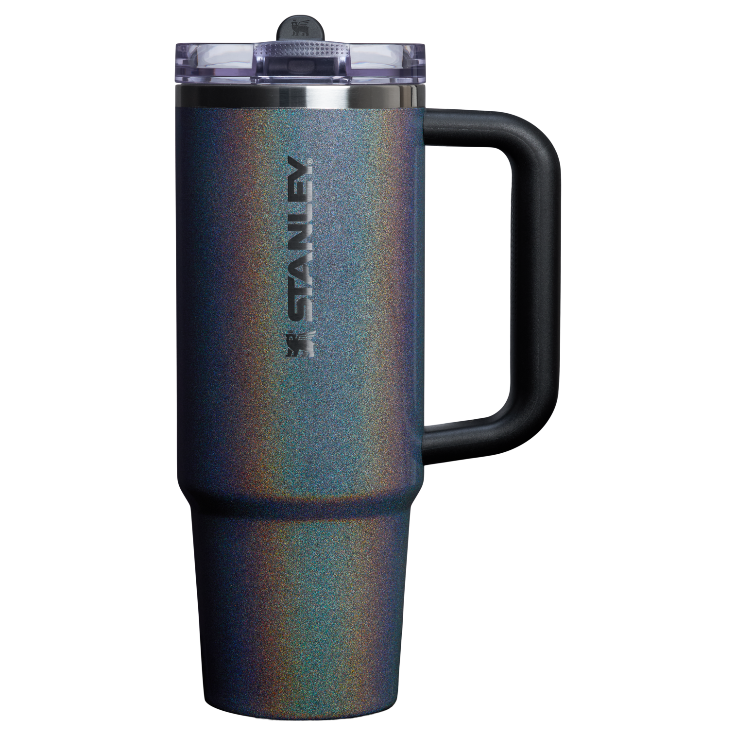 The Stanley Quencher ProTour Flip Straw Insulated Tumbler 30 OZ Cup In Midnight Glitz