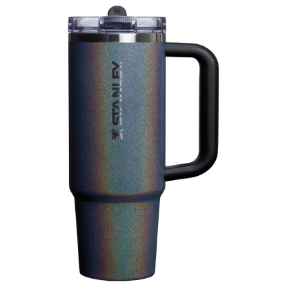 The Stanley Quencher ProTour Flip Straw Insulated Tumbler 30 OZ Cup In Midnight Glitz