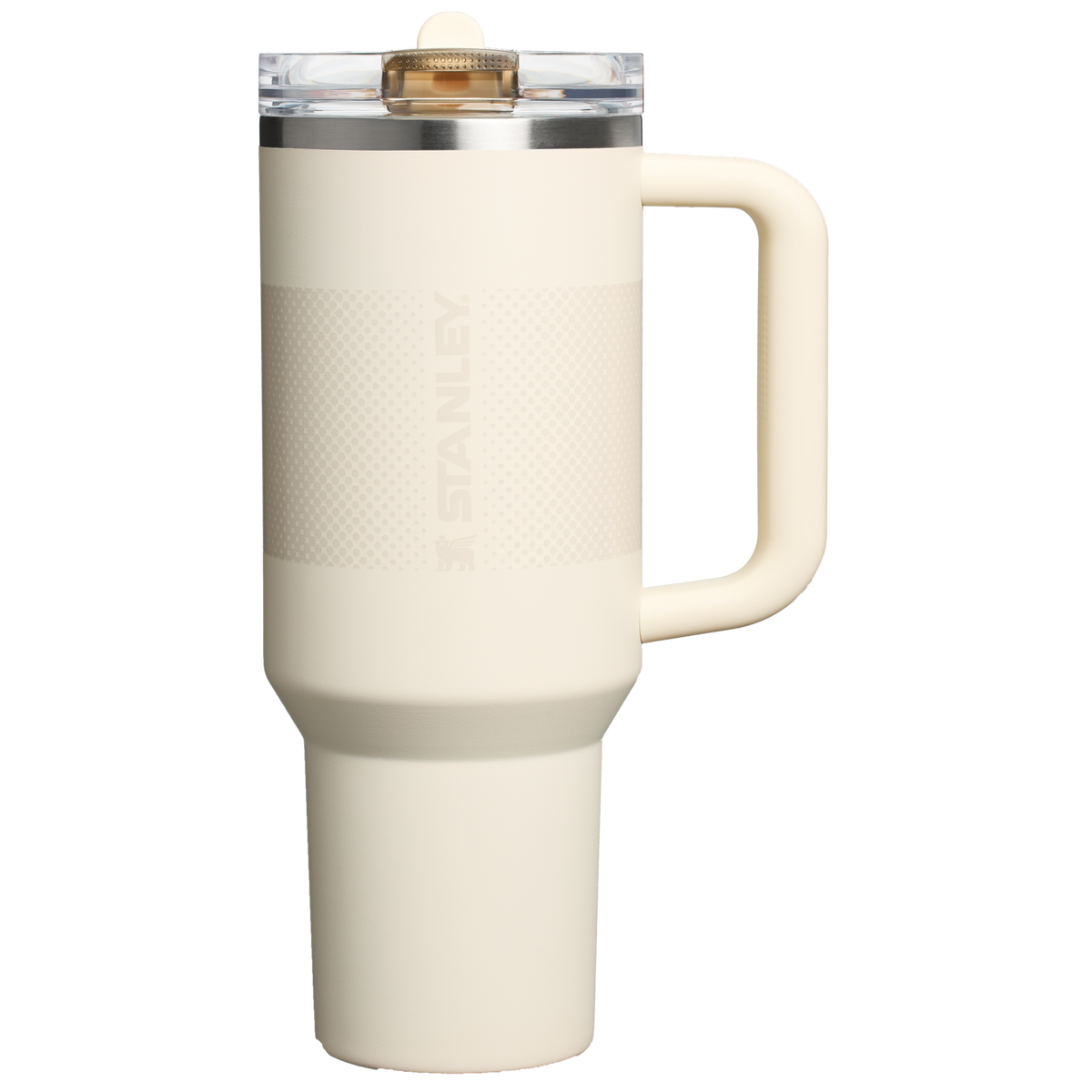 Stanley 40 OZ Quencher ProTour Flip Straw Tumbler In Cream Fade White