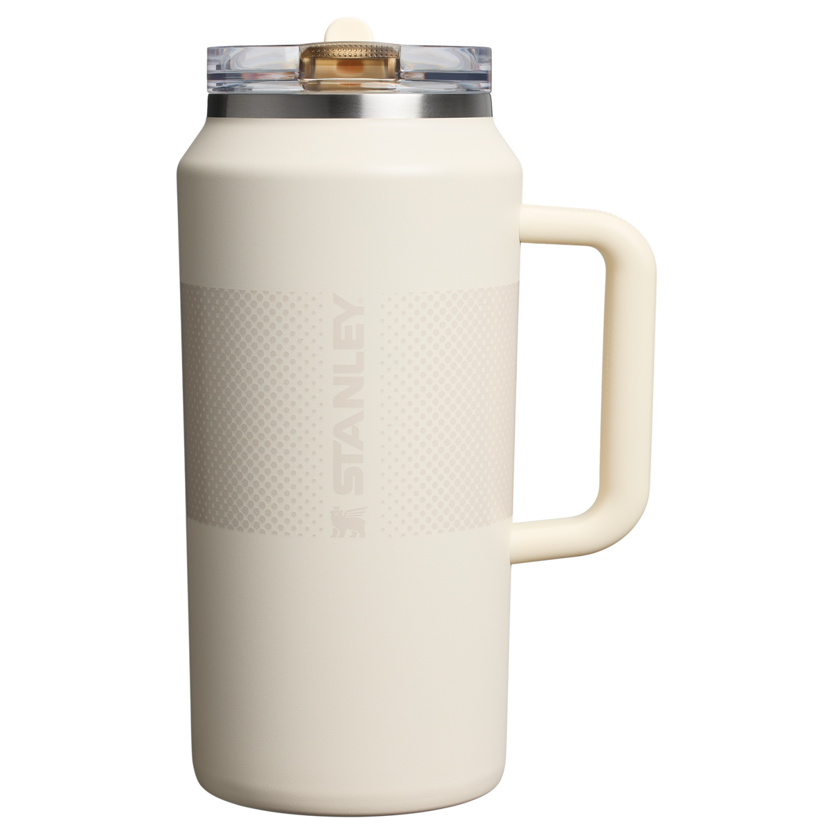 Stanley 64 OZ ProTour FlipStraw Quencher Tumbler In Cream Fade White